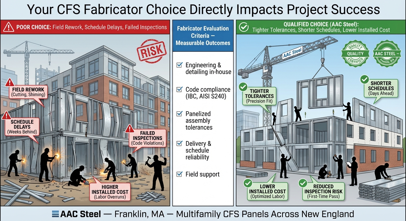 How to Evaluate CFS Panel Fabricators for Multifamily Construction