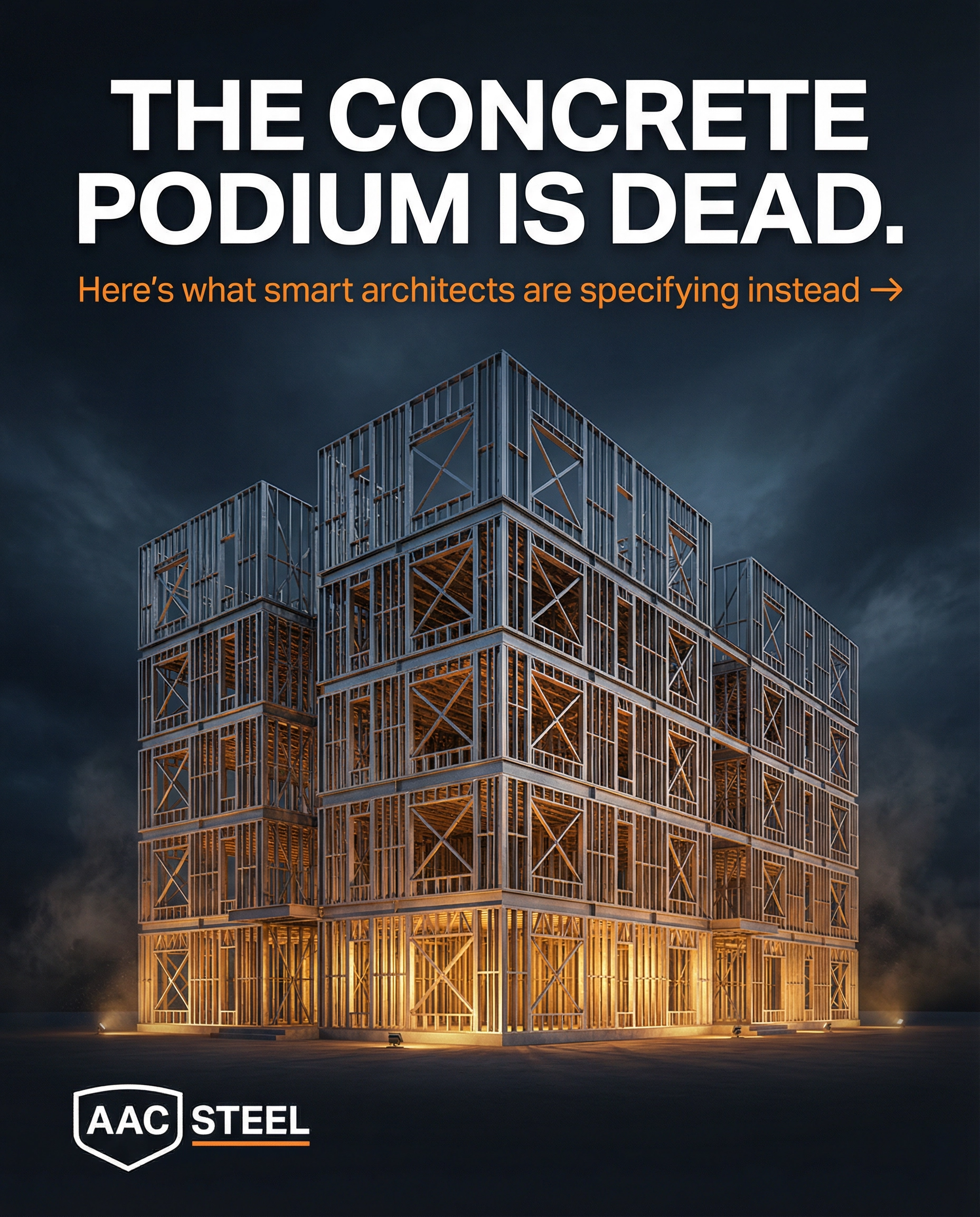How Cold-Formed Steel Framing Eliminates Podium Construction in 5-Story Multifamily Buildings