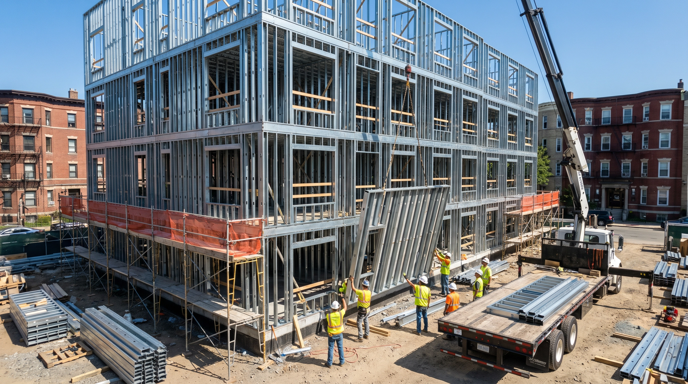 Fastest Way to Frame a Multifamily Building: CFS vs. Steel vs. Concrete